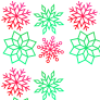 Holiday Pattern Flakes 3